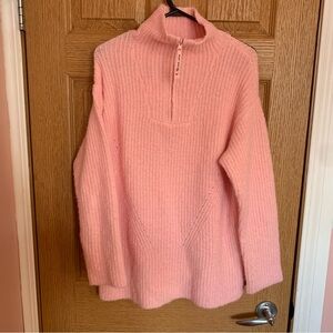 Smash + Tess Pink 1/4 Zip Sweater